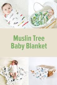 Muslin Tree Baby Blanket Bamboo Baby Blankets Swaddle Wrap Muslin Swaddling