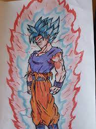 All cartoon, manga and anime characters featured on supercoloring.com are the property of their. Fanart Goku Drawing I Made Dbz
