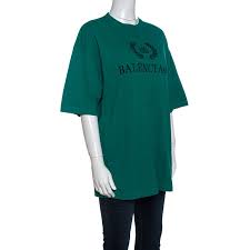 Available in a range of colours and styles for men, women, and everyone. Balenciaga Green Bb Logo Print Cotton Oversized T Shirt Xs Balenciaga Tlc