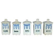 Maybe you would like to learn more about one of these? Five Piece Art Deco Blue And White Canister Set For Sale At 1stdibs