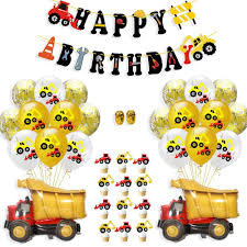 Grab your hard hats, tools and fuel up for some dangerously cute construction party ideas from cris mcgrath of crissy's crafts! Jimiston 37 Pcs Construction Birthday Party Supplies Dump Truck Party Decorations Sets For Kids Boys Construction Theme Party Buy Online In Mongolia At Mongolia Desertcart Com Productid 153929738