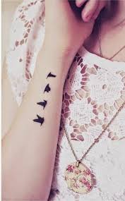 Attractive Simple Bird Tattoo On Hand Top 55 Cute And Attractive Wrist Tattoo Designs And Ideas Simple Wrist Tattoos Wrist Tattoos For Women Tattoos
