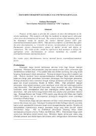 Keadaan ini dapat terjadi jika monopolistik menentukan harga berlainan untuk. Pdf Skenario Diskriminasi Harga Dalam Pemasaran Jasa Riki Okta Irawan Academia Edu