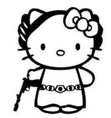 Hello Kitty Princess Leia Vinyl Decal Hello Kitty Wallpaper Hello Kitty Coloring Hello Kitty Art
