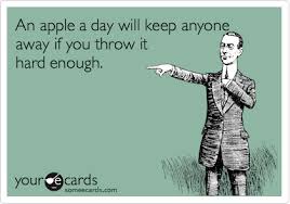 An Apple A Day Haha Funny Bones Funny Funny Memes