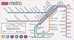 Muni Metro Map Sfmta Metro Map Transit Map San Francisco Transit Map