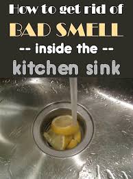 bad smell inside the kitchen sink