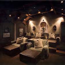 Cozy Home Theater Home Theater Rooms Media Room Home