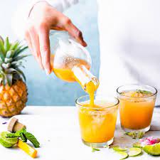 Turmeric Pineapple Shrub By Cottercrunch Quick Easy Recipe The Feedfeed Recipe Apple Cider Vinegar Drink Apple Cider Vinegar Drink Recipes Detox Drinks Recipes