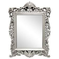This is a diy wall mirror decor that has round outer edges to add to the uniqueness of the mirror! Silver Ornate Framed Mirror Dunelm Framed Mirror Wall Ornate Mirror Mirror Wall