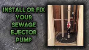 Easy to install and small enough to fit underneath a shower base, it is ideal for medium duty applications. How To Install A Sewage Ejector Pump Youtube