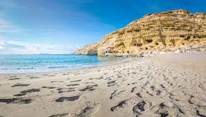 The beach of matala has been occupied since ancient times. Matala Beach