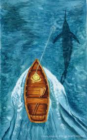 The Old Man And The Sea Alexis Acquista Illustration Illyustracii Stariki Piksi
