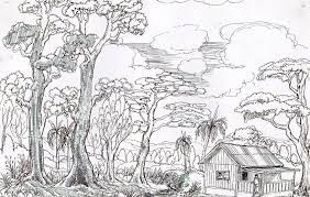Hitam putih dandelion daun tanaman dinding seni lukisan kanvas &mldr; Gambar Pemandangan Alam Di Hutan Gambar Pemandangan Sungai Yang Menarik Sekali Dan Wajib Kita Pergi Mari Mewarna Gambar Pemandang Sketsa Gambar Pemandangan