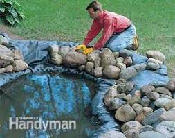 Install a stream bed liner the same way as for your pond. How To Build A Water Garden With Waterfall Diy