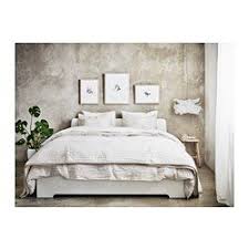 Askvoll Estrutura De Cama Branco 140x200 Cm Ikea Ikea Bed Askvoll Bed Frame