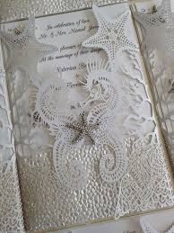 Beach Wedding Invitation Hand Made By Crafty Designer On Etsy Cricut Wedding Beach Wedding White Wedding Invitations