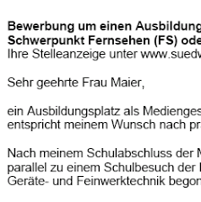Bewerbung Mediengestalter Ausbildung Sofort Download