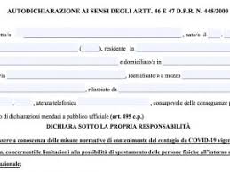 Le aree che si trovano nello scenario 4 dell'iss, con una situazione di trasmissibilità non controllata con criticità nella. L Autocertificazione Covid In Pdf Per Zona Rossa Arancione E Gialla Il Modulo Da Scaricare