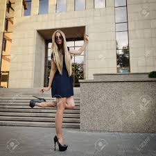 Blaublut edition photo agency offers premium beauty, lifestyle and fashion photography for image licensing. Fashion Blond Girl With Long Legs Street Fashion Urban Lifestyle Young Beautiful Woman Walking Outdoor Stock Photo Picture And Royalty Free Image Image 31001684