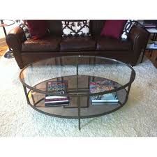Buy second hand crate & barrel clairemont oval coffee table in gently used condition with 56% off on kaiyo. Crate Barrel Clairemont Coffee Table Aptdeco