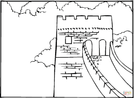 Muralla China Para Colorear