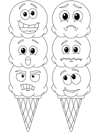 468x605 coloring pages spanish feelings coloring pages blank teddy bear. Emotional Ice Cream Scoops Emotions Preschool Emotions Activities Kids Feelings