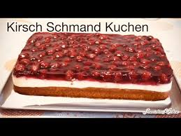 Alles auf dem boden verteilen. Lecker Kirsch Schmand Kuchen Sourcream Cherry Cake Youtube