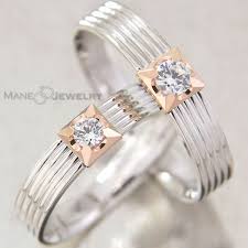 Mempersembahkan Cincin Kawin Model Yacine White Rosegold Yang Menampilkan Desain Cincin Masa Kini Celtic Wedding Bands Vintage Engagement Rings Eternity Ring