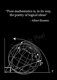 Einstein Quote Math Poster Science Art Poster Math Gifts Etsy Math Poster Math Quotes Einstein Quotes