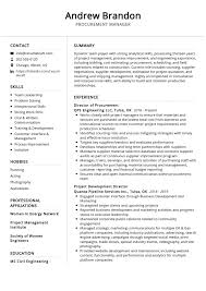 Check spelling or type a new query. Procurement Manager Resume Sample 2021 Writing Tips Resumekraft