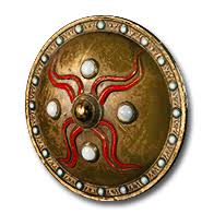 Orecchini in oro 22 kt in granulazione e filigrana.earrings pelta shield, 22 kt gold filigree and granulation etruscan jewelry Unique Shields Diablo 2 Resurrected Purediablo