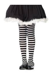 Black Alice In Wonderland Costume Girls Striped Black And White Tights Kids Costume Accessories 4 99 Black And White Tights Girls Stripes Striped Tights