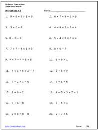 Operations within parenthesis are performed prior to operations outside of parenthesis, and multiplications are done prior to additions or subtractions. Use These Free Algebra Worksheets To Practice Your Order Of Operations Algebra Worksheets Pre Algebra Worksheets Free Algebra