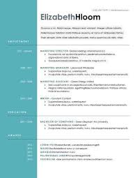 Cover letter builder write a hloom is one of the biggest repositories of free resume templates online. Blue Side Free Resume Template By Hloom Com Modern Resume Template Downloadable Resume Template Resume Template Examples