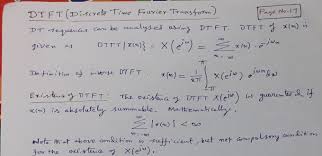 The dtft of , , has been derived in (5.4): Dtft Discrete Time Fourier Transform Engineerstutor