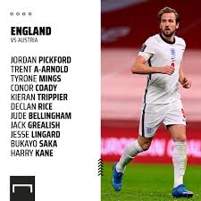 Bukayo saka goal sees england beat austria ahead of euro 2020. Goal On Twitter England Name Their Xi To Play Austria Alexander Arnold And Trippier Both Start