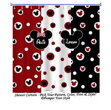 Polka Dot And Chevron Duvet With 2 Matching By Pamperyourstyle Mickey Mouse Bathroom Disney Bathroom Mickey Bathroom