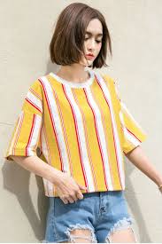 Black And Yellow Stripes Vertical Yellow Vertical Stripe T Shirt Stripe Tshirt Vertical Stripe Striped Tee