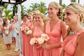 Pin By Lacey Skowronski On My Real Wedding Coral Bridesmaid Dresses Beach Bridesmaid Dresses Bridesmaid