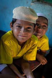 wednesdayphotostory Visiting schools is always so much fun. Observing kids,  both shy and excited, in their natural environment yields many photo  opportunities. Little Kalash school girls in traditional clothes