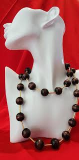 Vintage Vendome Necklace with Wooden Beads