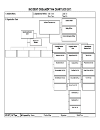 Fillable Online I Ncident Organization Chart Ics 207 Fax