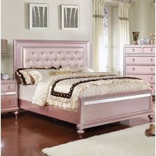 Give your child the ultimate room with our selection of kids' & toddler beds. Rosdorf Park Nevada Tufted Standard Bed Rose Gold Bedroom Bedroom Furniture Sets Gold Bedroom