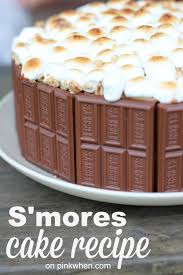 Birthday Cake Flavours List Price The Ultimate S Mores Cake Recipe Video Pinkwhen Recipe Smores Cake Cake Recipes Desserts