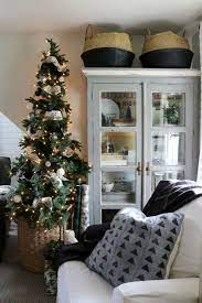 Christmas Ideas In A Small Space Upstairs Tour Nesting With Grace Christmas Decorations Living Room Holiday Decor Decor