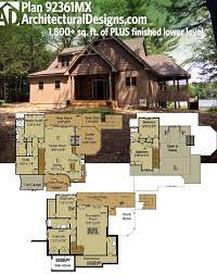 Plan 92361mx Rustic Escape With Optional Lower Level Rustic House Plans Lake House Plans Exclusive House Plan
