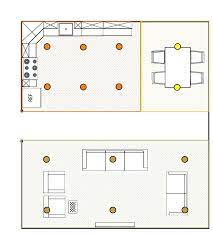 Image Of A Room With Segments For Calculating How Many Recessed Lights Each Area Will Need My Blog Recessed Lighting Layout Recessed Lighting Living Room Kitchen Recessed Lighting