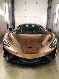 Black And Rose Gold Car Wrap Mclaren 540c Best Luxury Cars Vinyl Wrap Paint Protection
