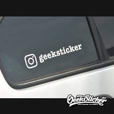 Read the post to know how to create such cool stickers on instagram. Custom Instagram Decal For Car Instagram Sticker Waterproof Reflective Universal Car And Motorcycle Decals Bumper Sticker Instagram Name Sticker 2 Type Geeksticker
